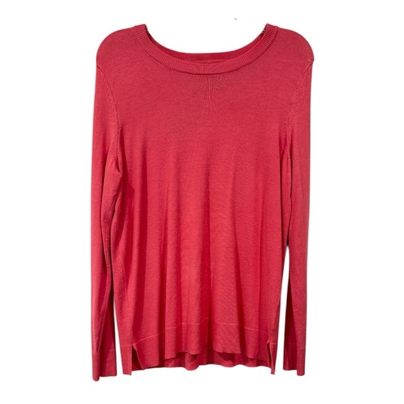Style & Co Women Long Sleeve Crewneck Pullover Sweater Pink Coral Size Small - Picture 3 of 9